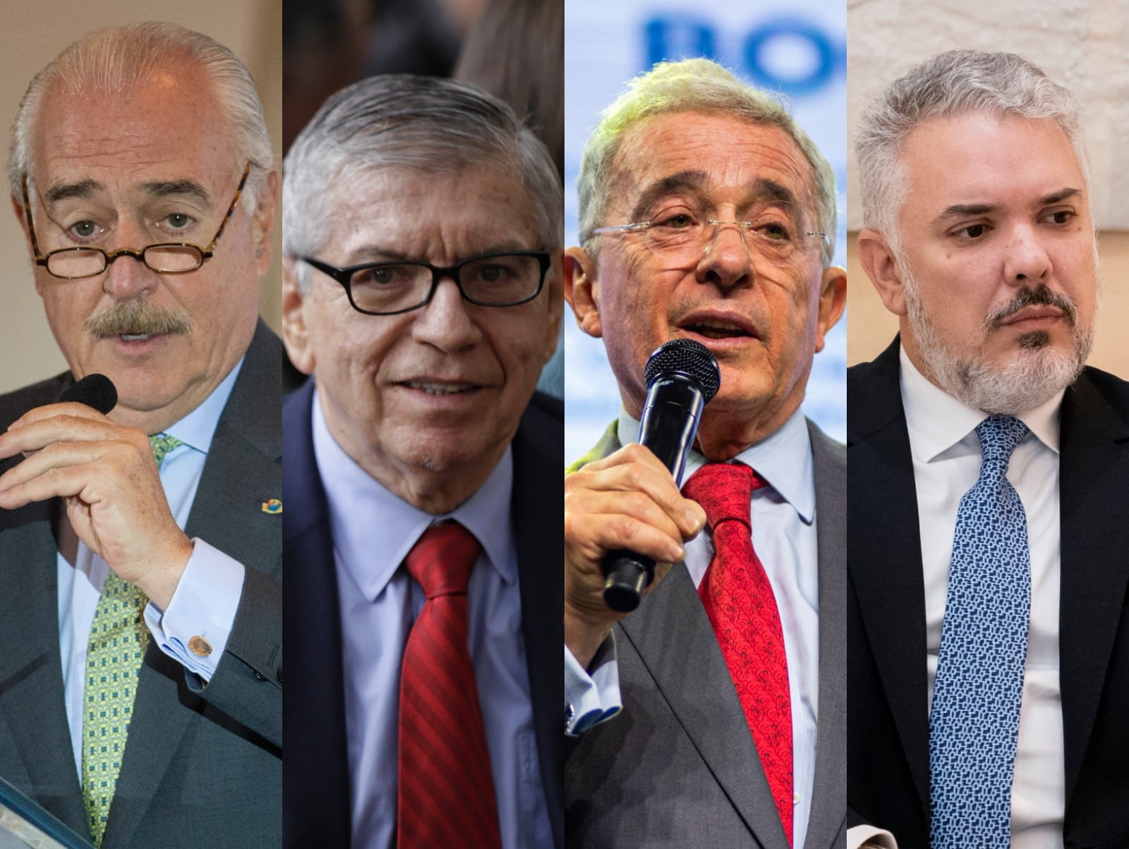 Andrés Pastrana, César Gaviria, Álvaro Uribe e Iván Duque. Foto: Getty Images