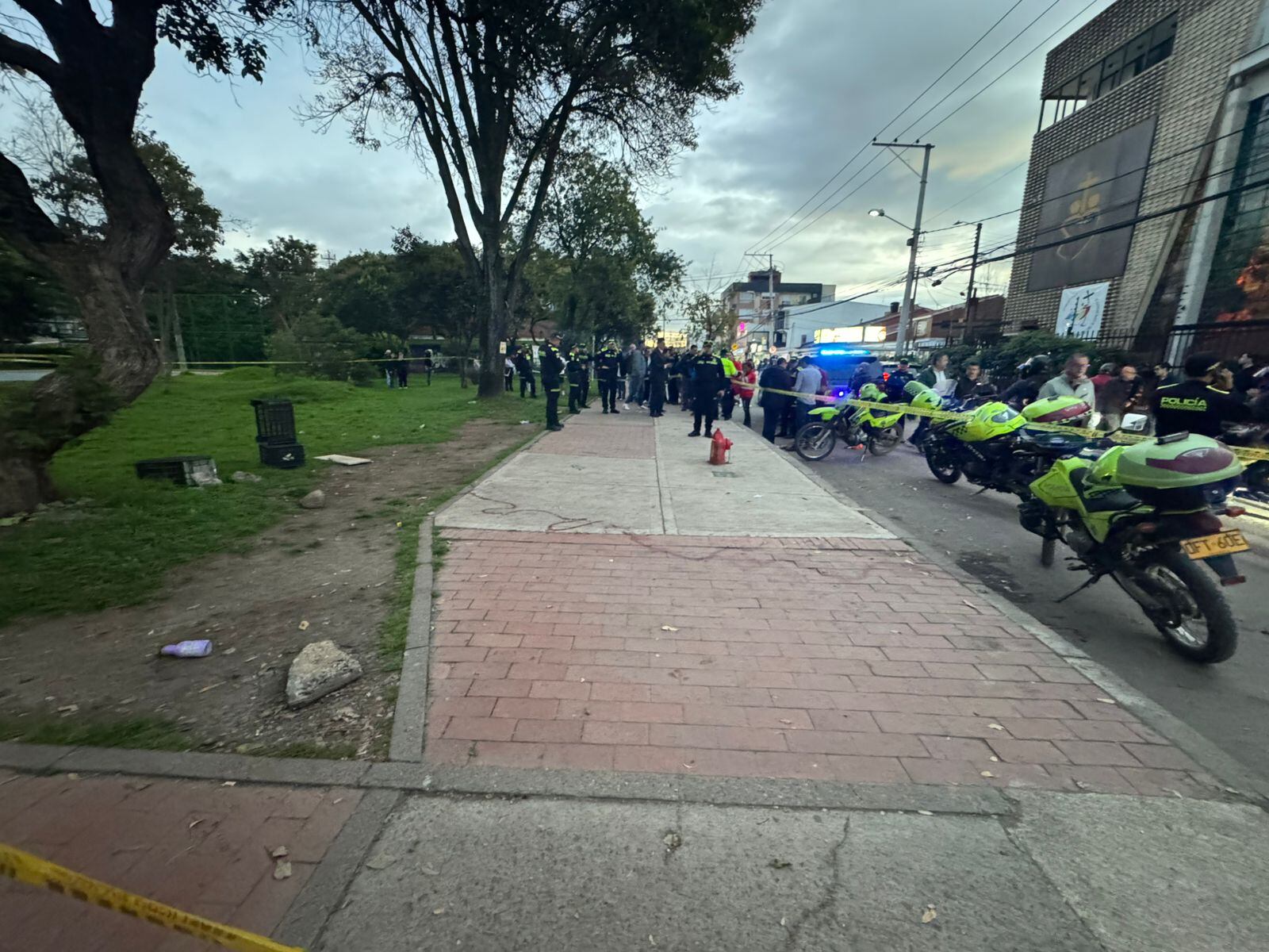 Atentado contra Miguel Uribe. Foto: cortesía Policía.