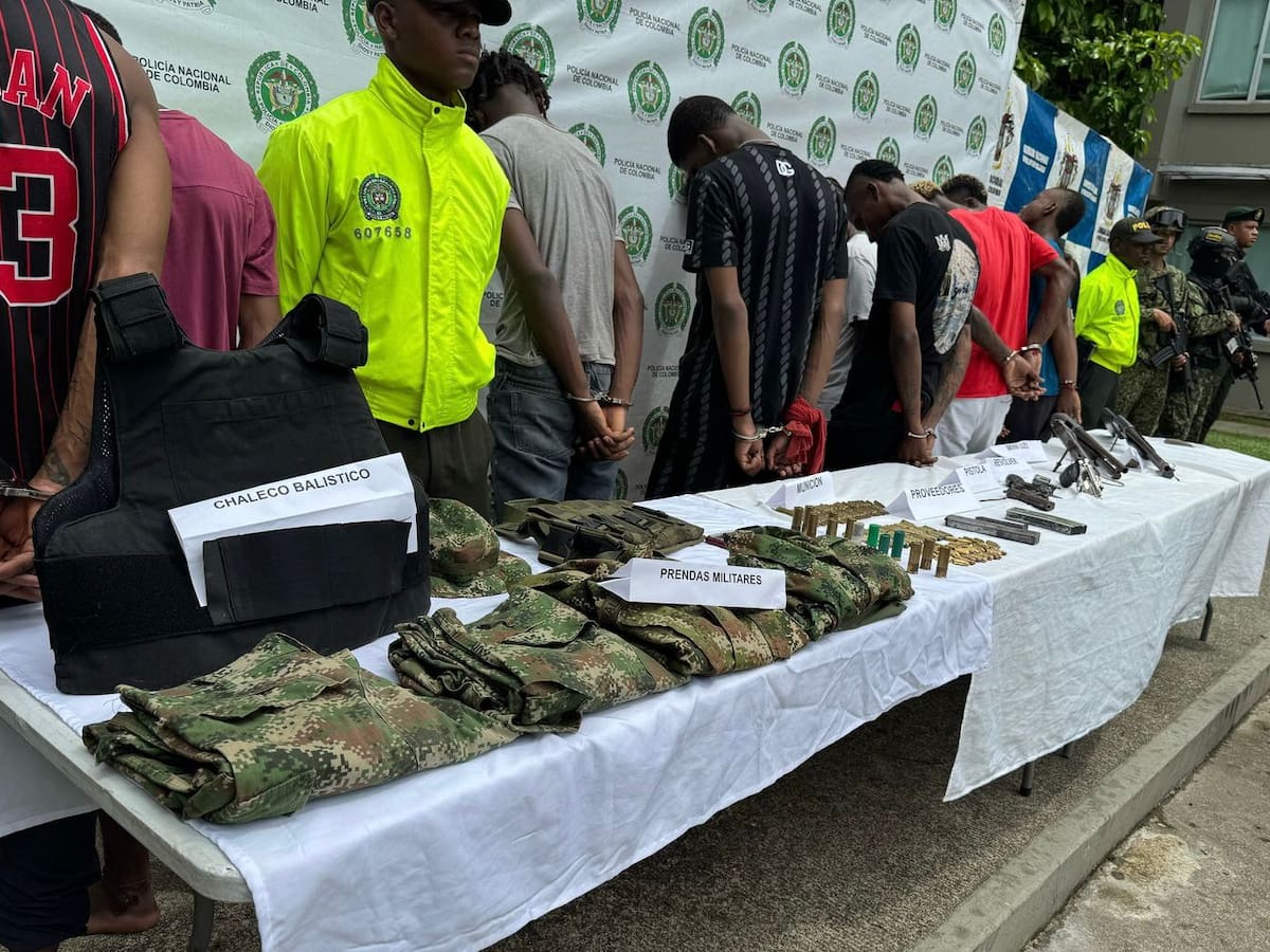 Capturaron en Chocó a 12 presuntos integrantes del grupo criminal ‘Los Mexicanos’