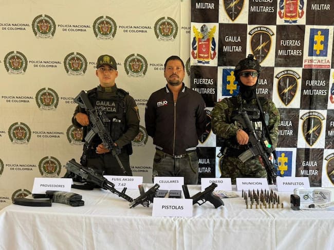 Ejército captura al segundo cabecilla de finanzas del GAO-r Joaquín González. Foto: Suministrada.