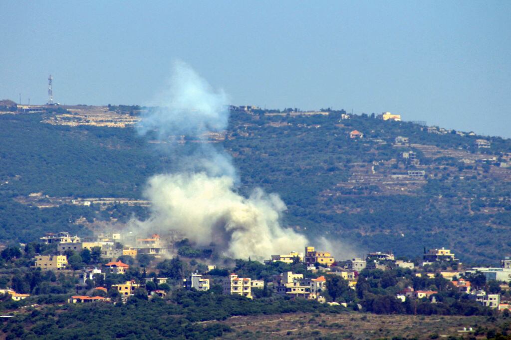 Frontera entre Israel y Líbano. Foto: KAWNAT HAJU/AFP via Getty Images