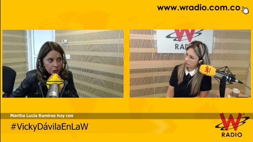 Marta Lucía Ramírez. Foto: W Radio