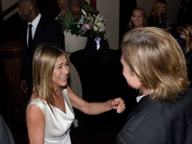 Aniston y Pitt durante los premios Oscar en 2020. Foto: Getty Images.
