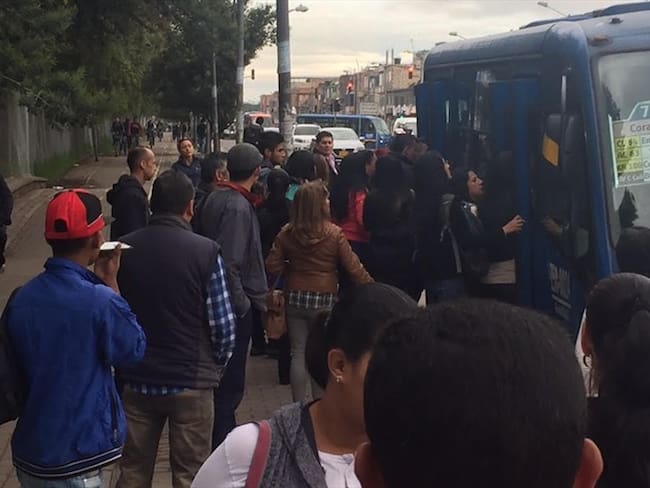Retraso en rutas del Sitp. Foto: