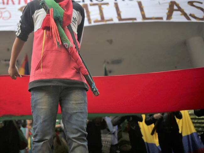 El fallecido fue identificado como Yilber Andrés Yatacué Méndez, quien según su madre se encontraba en el patio de su vivienda cuando fue impactado . Foto: Colprensa