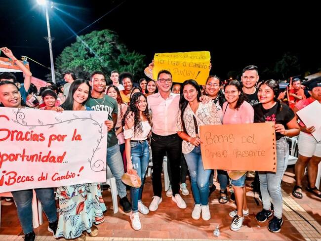 Gobernador del Magdalena en Pivijay. Foto: Gobernación del Magdalena.
