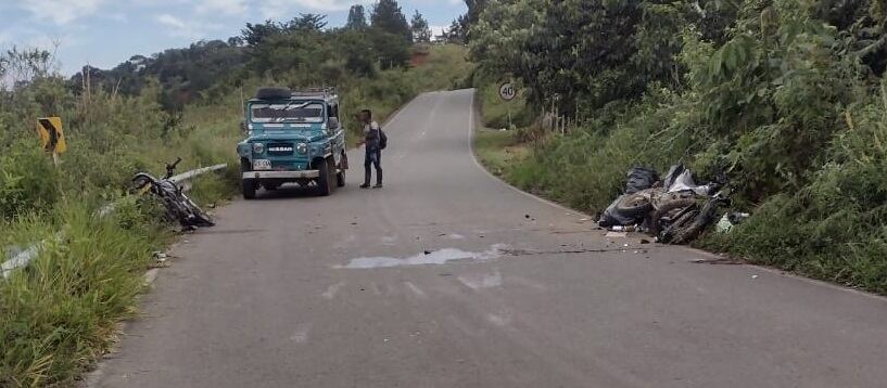Accidente de tránsito en Cauca. Foto: Cortesía.