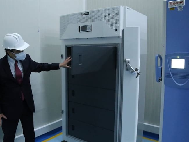 Almacenamiento de la vacuna contra el COVID-19 en Colombia. Foto: Colprensa