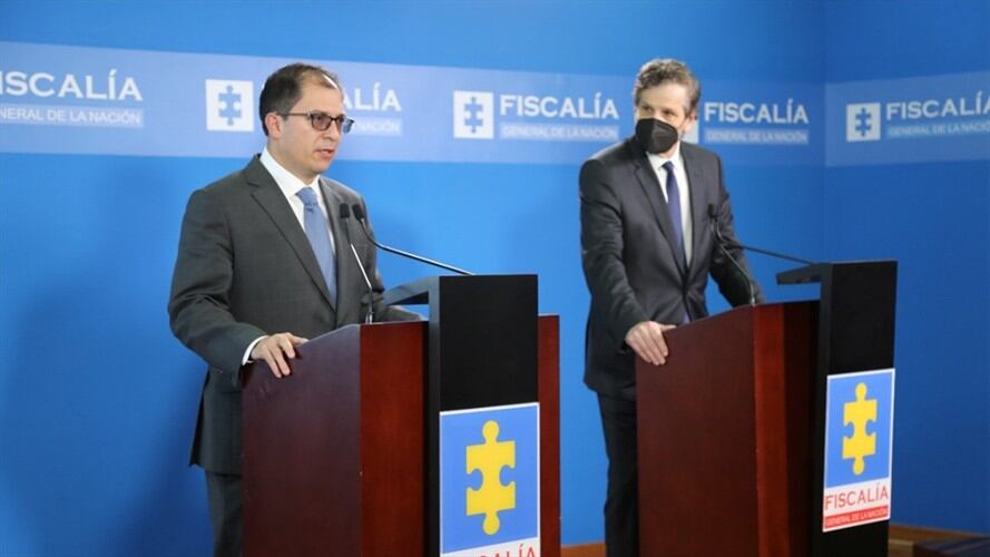 El fiscal general de la Nación, Francisco Barbosa Delgado, presentó un informe de las acciones investigativas y judiciales desarrolladas por la entidad. Foto: Fiscalía General de la Nación