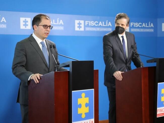El fiscal general de la Nación, Francisco Barbosa Delgado, presentó un informe de las acciones investigativas y judiciales desarrolladas por la entidad. Foto: Fiscalía General de la Nación