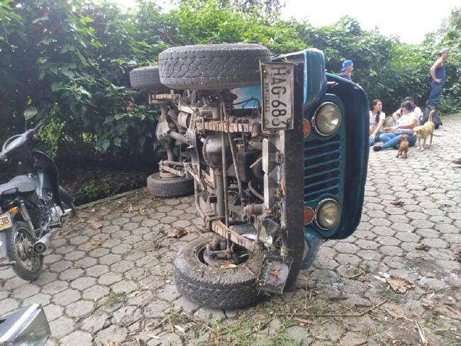 Varias personas resultaron heridas en dos accidentes en Manizales. Crédito: Alcaldía de Manizales.