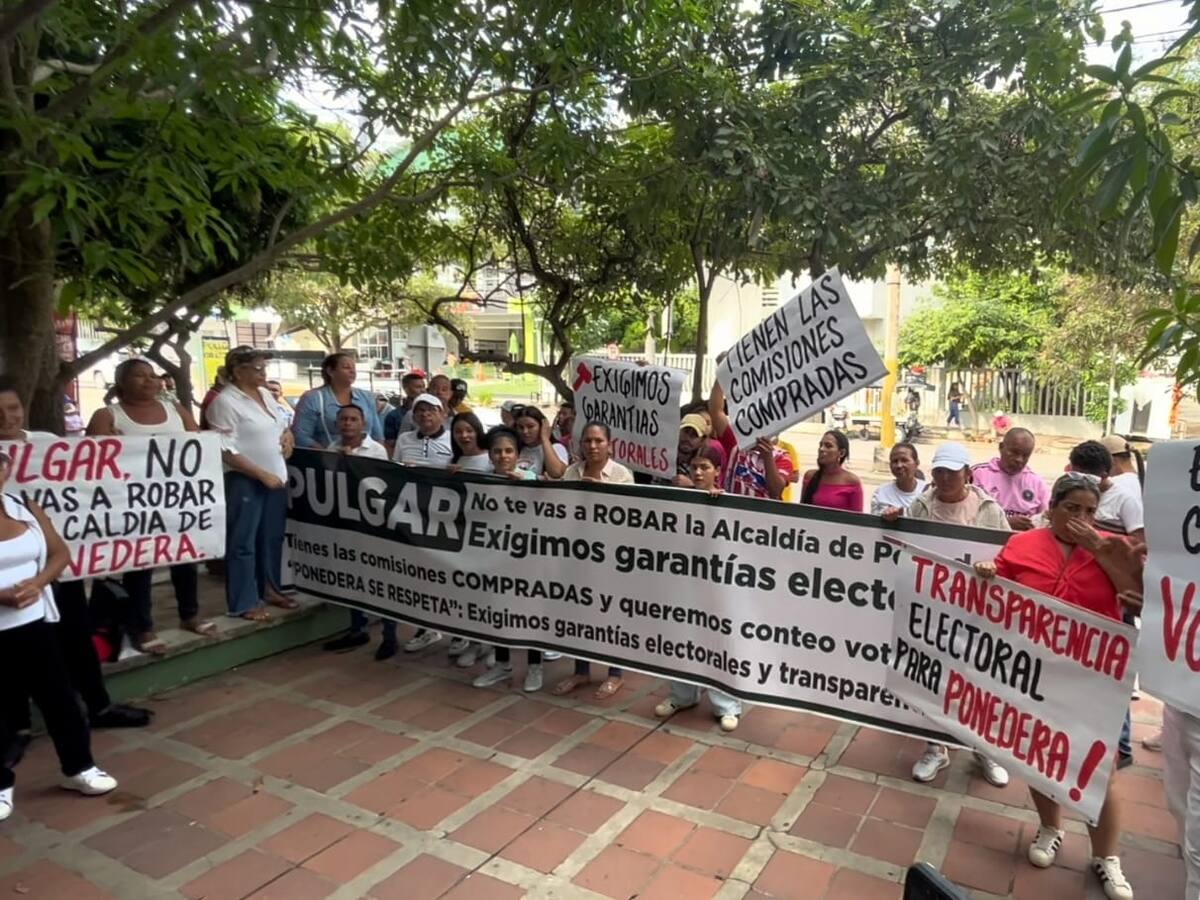 Protestas en sede de la Registraduría de Barranquilla por “falta de transparencia”