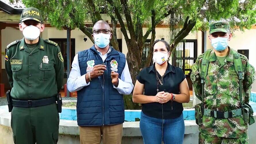 Tras la masacre, las autoridades realizaron un consejo de seguridad en el municipio de Santander de Quilichao . Foto: Alcaldía Santander de Quilichao