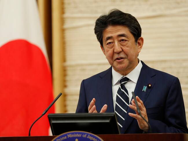 TOKYO, JAPAN - MAY 25: Japan's Prime Minister Shinzo Abe speaks at a news conference on May 25, 2020 in Tokyo, Japan. Prime Minister Abe said on Monday that the state of emergency will be lifted for all of Japan. (Photo by Kim Kyung-Hoon - Pool/Getty Images)