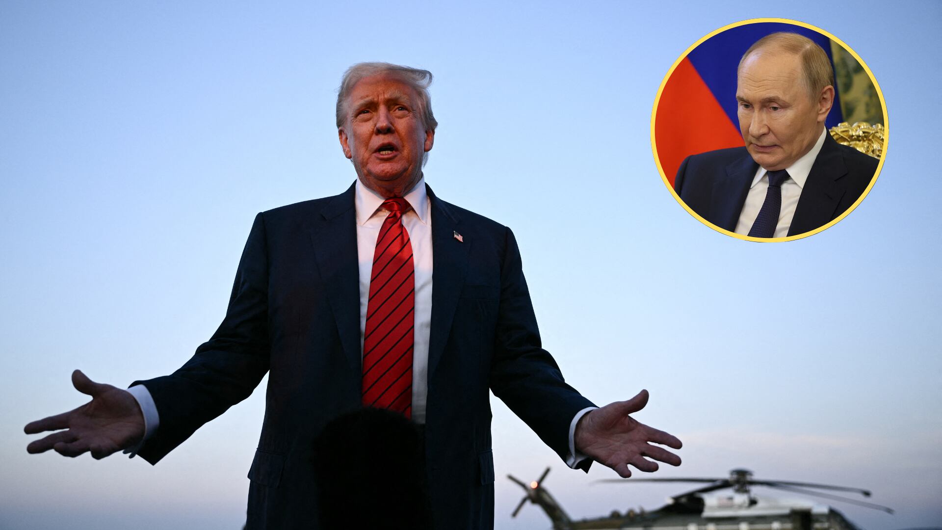 Presidente de Estados Unidos Donald Trump y Presidente Vladimir Putin. Foto: Contributor/Getty Images/ BRENDAN SMIALOWSKI/AFP via Getty Images