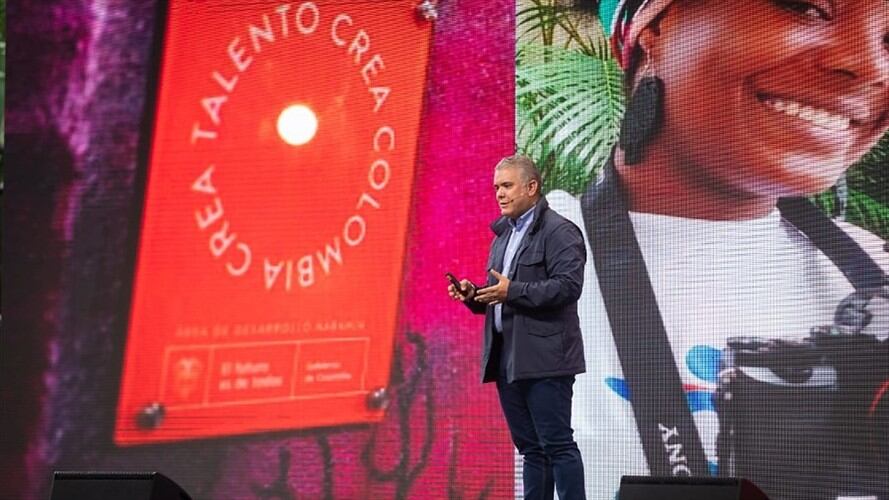 Presidente Iván Duque estima la creación de 50.000 empresas de industrias creativas y culturales. Foto: Colprensa