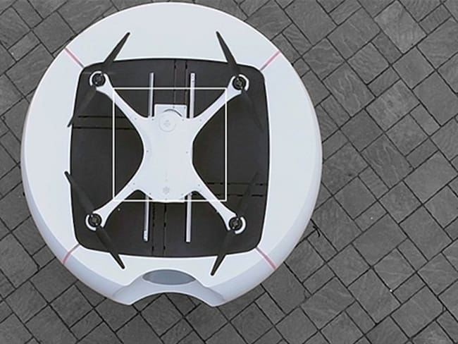 Drone en Suiza. Foto: Bang Media