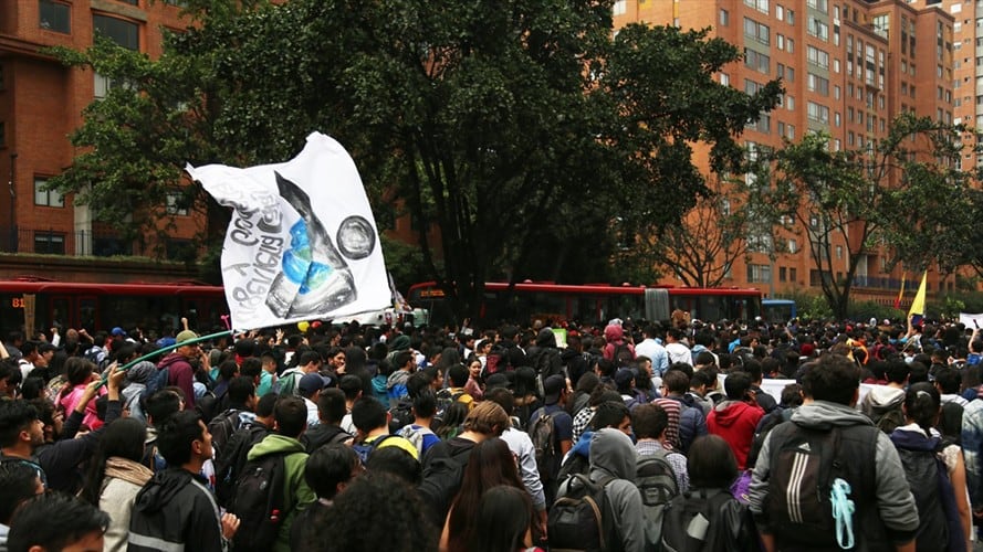 Estudiantes anuncian la primera marcha del 2019. Foto: La W