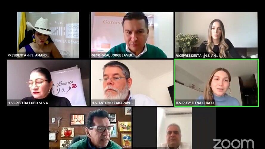 Comisión Sexta del Senado. Foto: Twitter: @Rubychagui