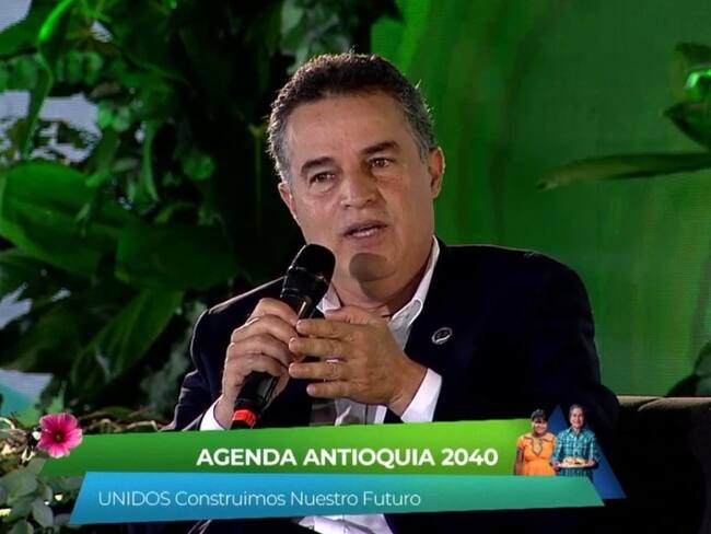 Aníbal Gaviria, gobernador de Antioquia en la presentación de &quot;Agenda Antioquia 2040&quot;.