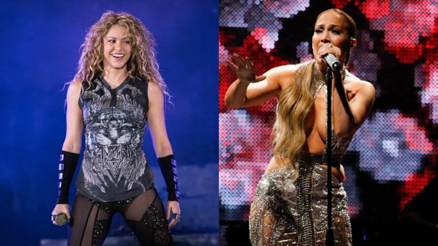 Shakira y Jennifer López. Foto: Getty Images