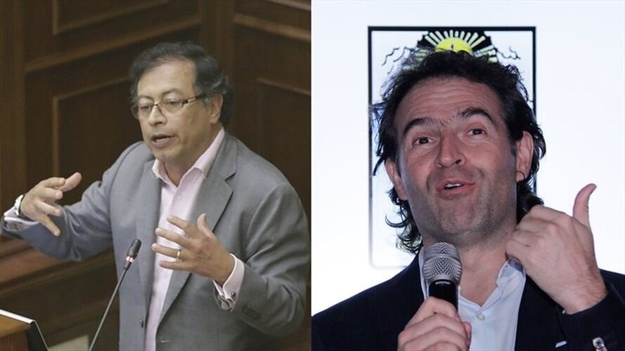 Fico Gutiérrez y Petro. Foto: Colprensa