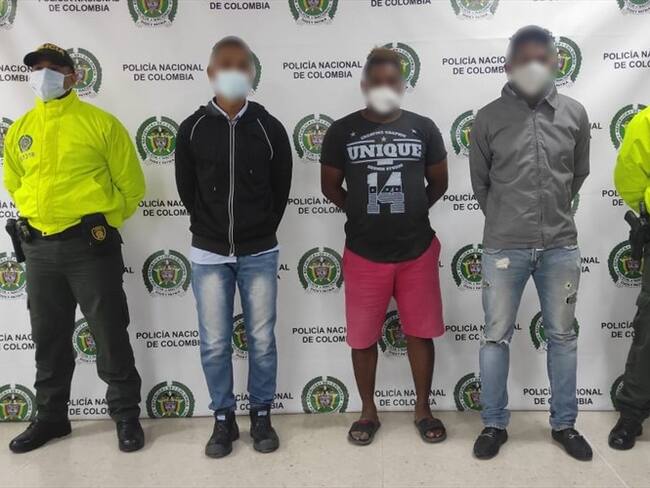 Farid Quintana y Brayan Medrano fueron a la cárcel de Ternera. Mientras que Juan Pablo Tovar esperan la continuidad de las audiencias ante un juez de control de garantías. Foto: Cortesía