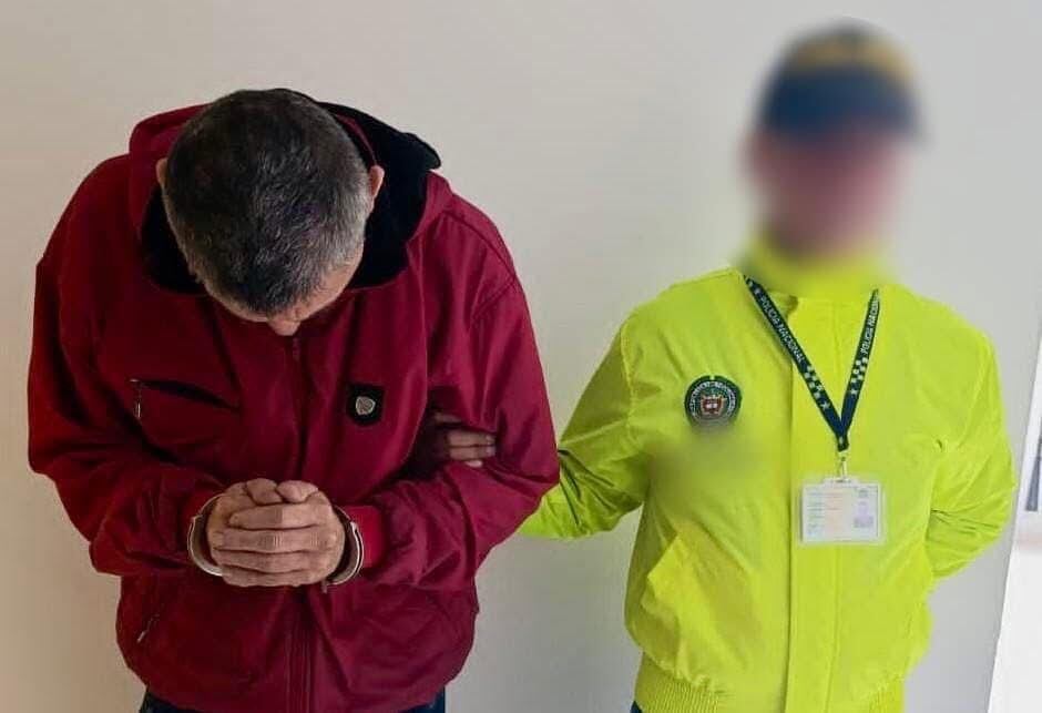 Capturado por abuso sexual en la capital del Cauca. Crédito: Policía Metropolitana de Popayán.