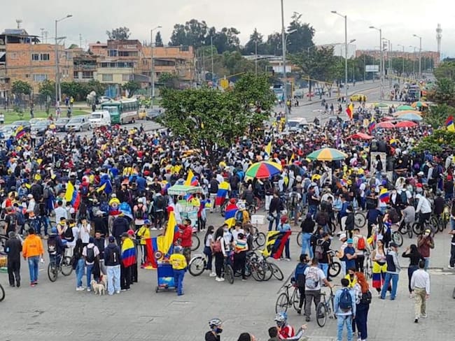 Imagen de referencia manifestaciones en Bogotá. Foto: Secretaría de Gobierno
