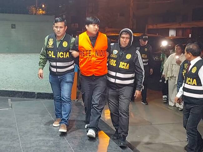 Capturan en Perú a presunto autor, ‘Pequeño J’, de un triple femicidio en Argentina. (Photo by Carlos MANDUJANO / AFPTV / AFP)