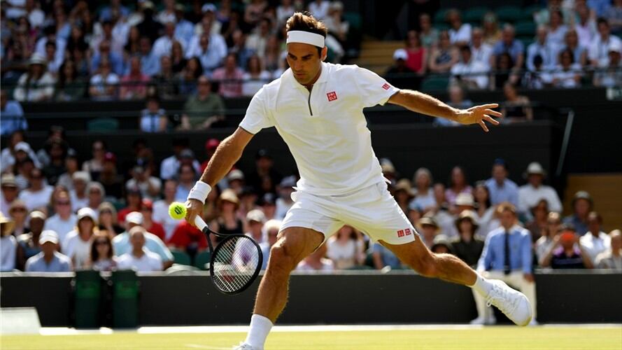El suizo solo ha perdido una sola vez en Wimbledon frente a un tenista británico, Tim Henman en 2001 en cuartos de final . Foto: Getty Images