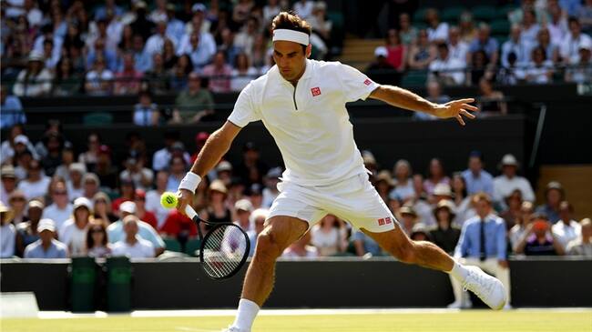 El suizo solo ha perdido una sola vez en Wimbledon frente a un tenista británico, Tim Henman en 2001 en cuartos de final . Foto: Getty Images