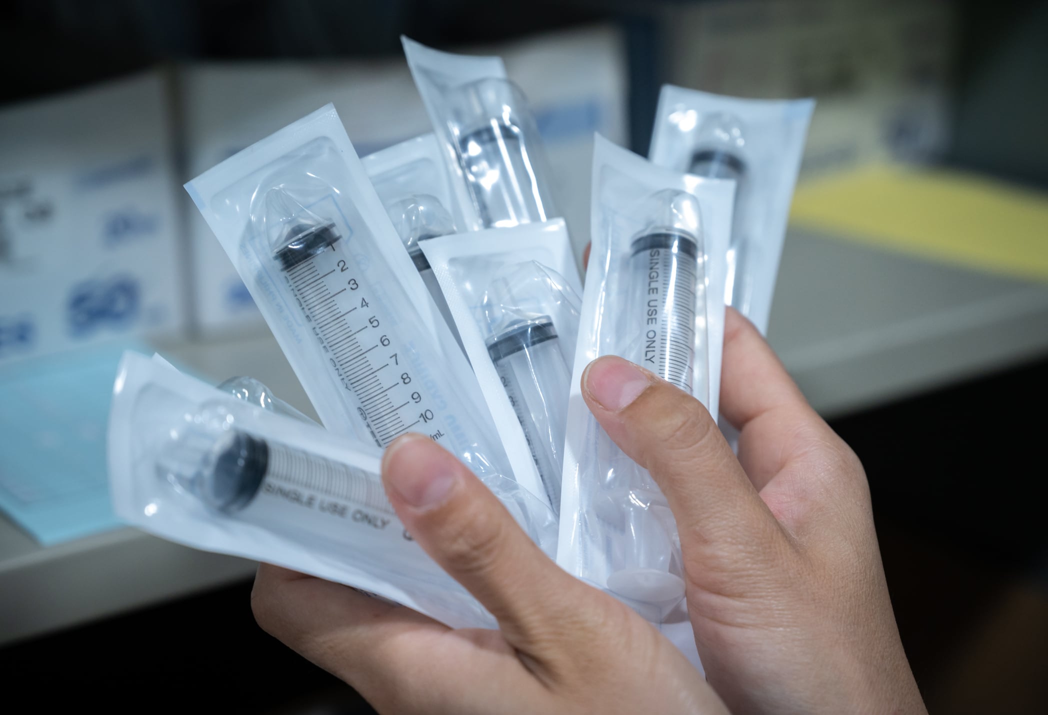 Jeringa plástica imagen de refeencia. Foto: Getty Images.