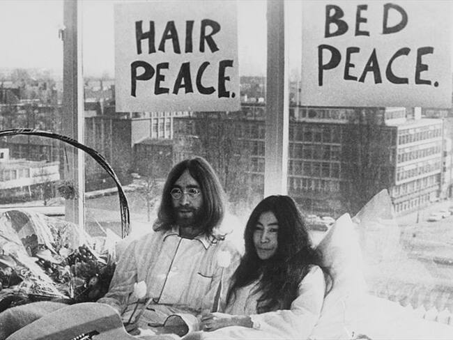 John Lennon y Yoko Ono. Foto: Getty Images
