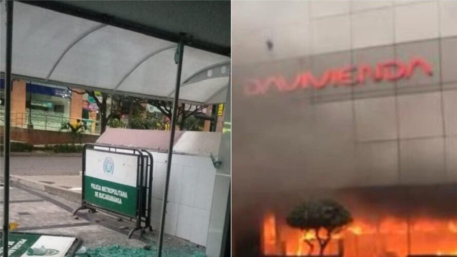 DIsturbios Bucaramanga. Foto:Suministrada.