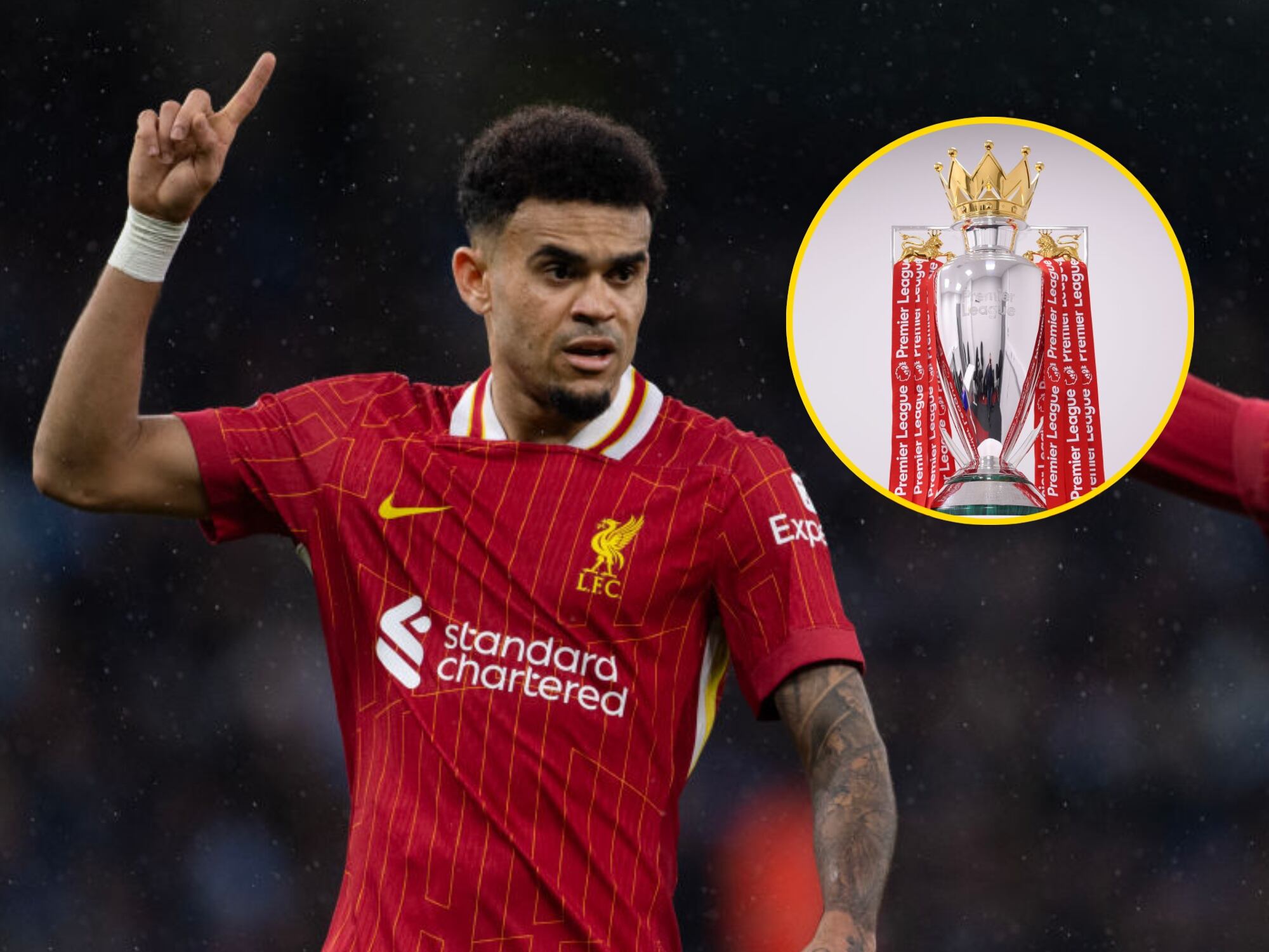 Liverpool y trofeo de la Premier League. Fotos: Getty Images.