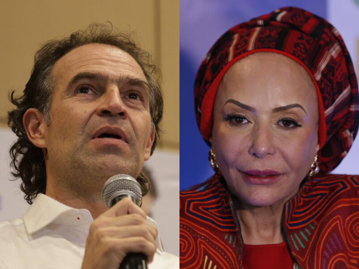 Federico Gutiérrez y Piedad Córdoba. Foto: Colprensa.