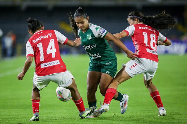 Independiente Santa Fe y Deportivo Cali. Foto:  (Colprensa - Mariano Vimos)