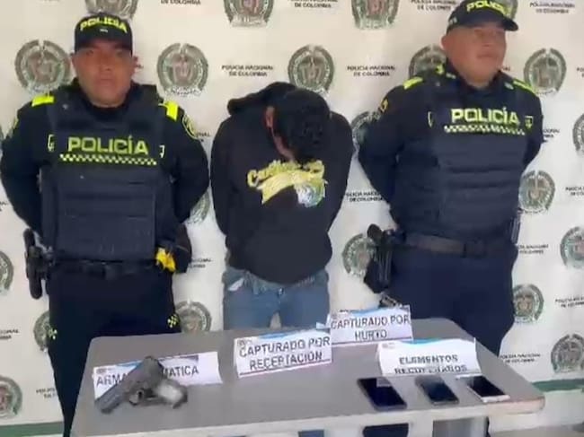Capturado por el delito de hurto en Bolívar | Foto: Policía Bolívar.
