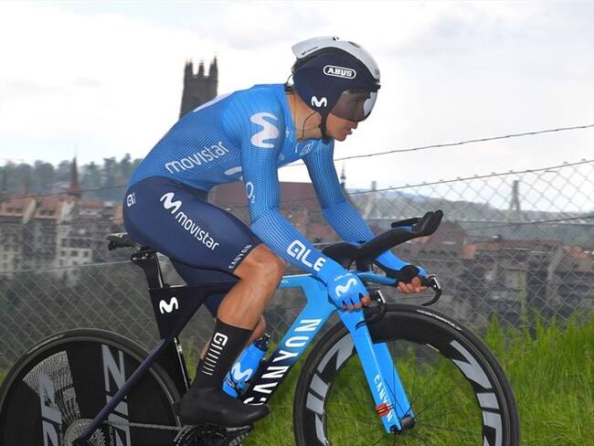 Ciclista colombiano Miguel Ángel 'Supermán' López. Foto: Luc Claessen/Getty Images