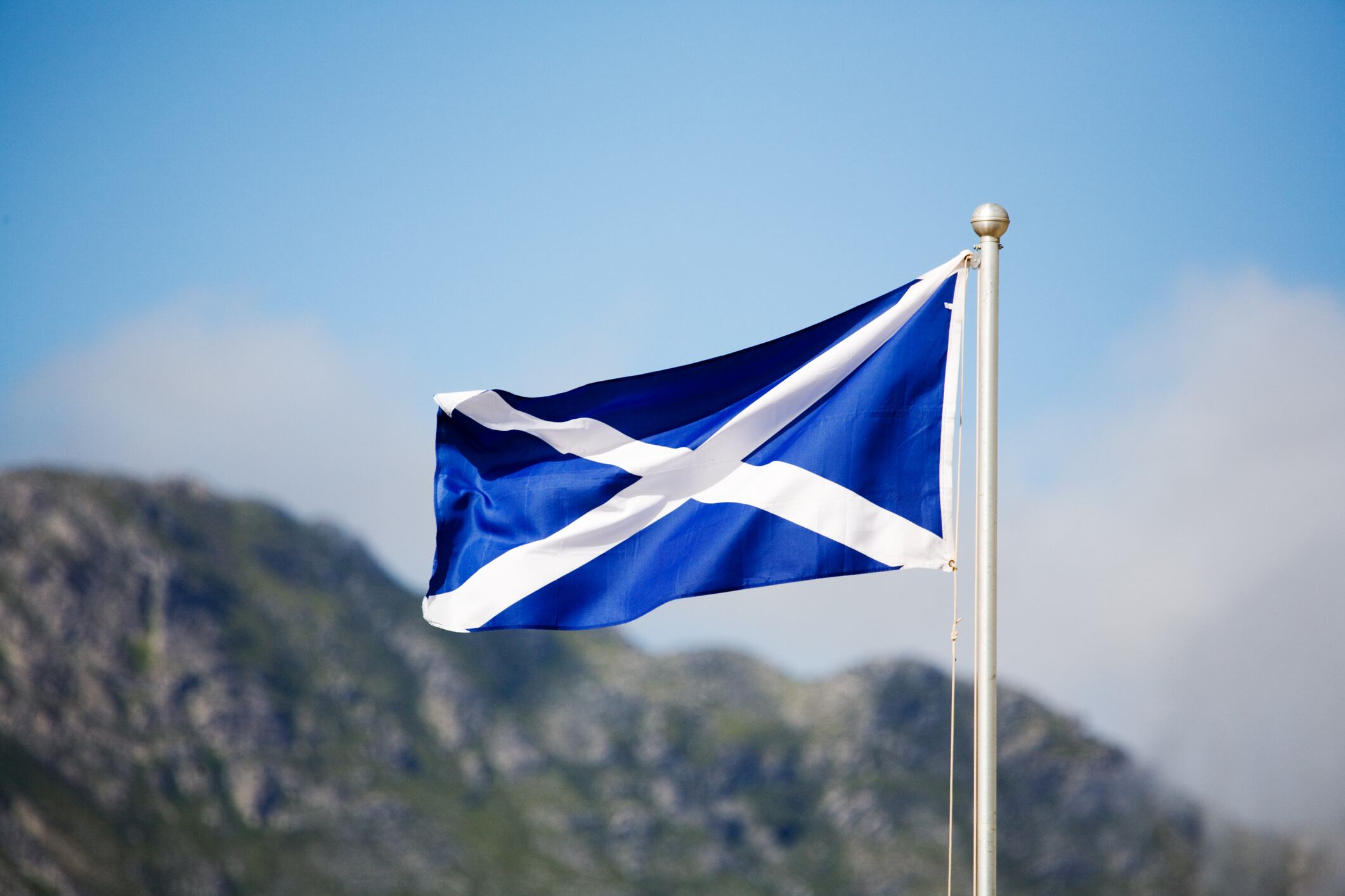 Bandera de Escocia. Foto: Getty Images