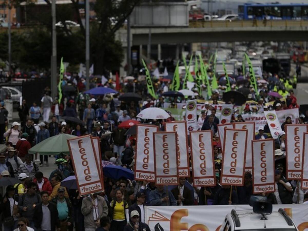 Fecode anuncia paro de 48 horas para el próximo 20 y 21 de febrero