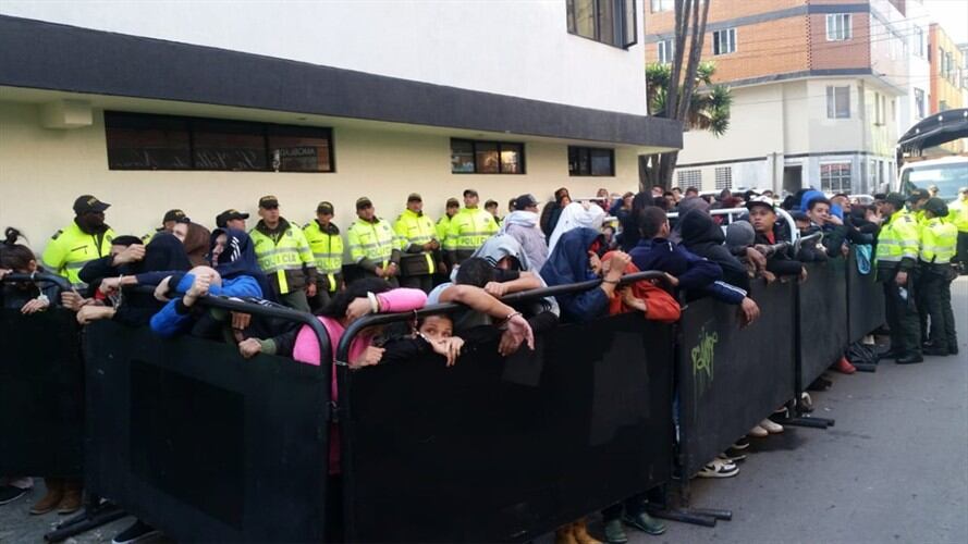 144 personas fueron capturadas en Mega operativo contra el crimen en Bogotá. Foto: Cortesía Mebog