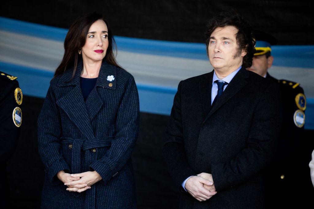 Vicepresidenta Victoria Villarruel | Presidente Argentina  Javier Milei | Photo by TOMAS CUESTA/AFP via Getty Images