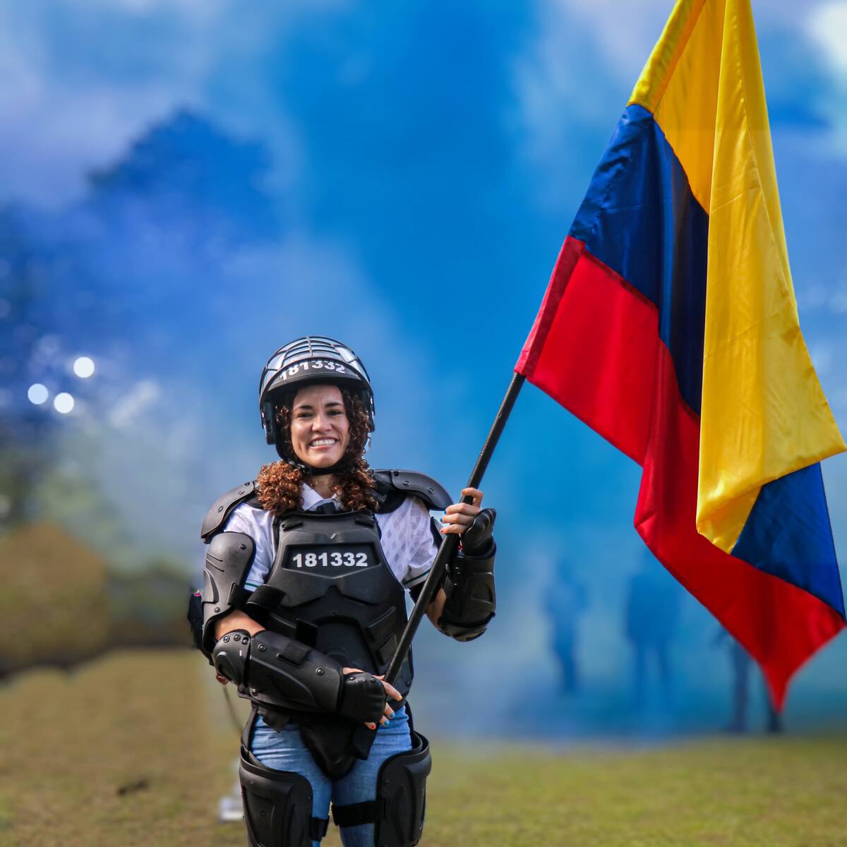 Policía Metropolitana de Montería rindió un homenaje a la arquera loriquera Luz Katherine Tapia