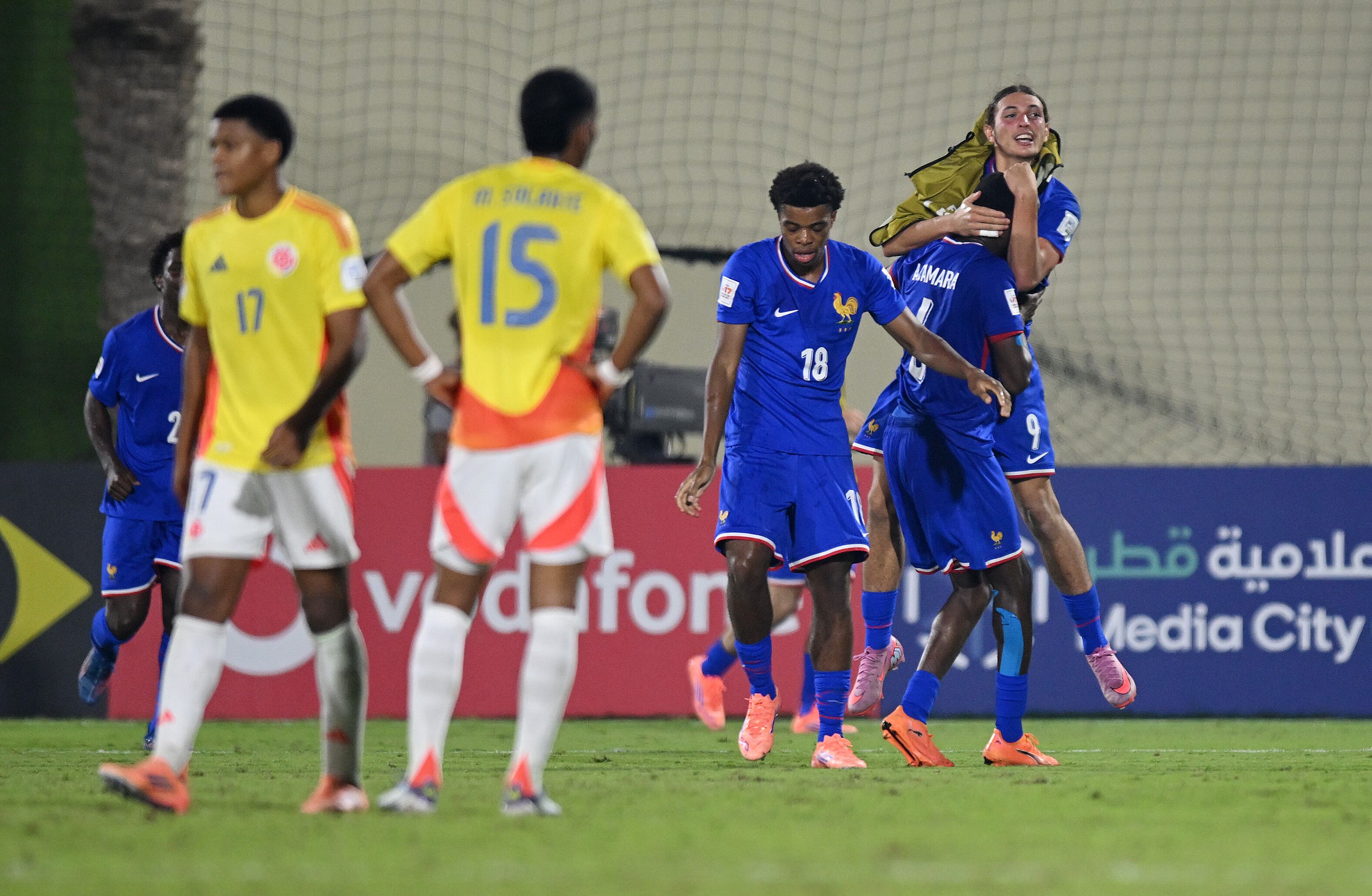 Victoria de Francia contra Colombia Sub 17. Foto: Jurij Kodrun - FIFA/FIFA via Getty Images)