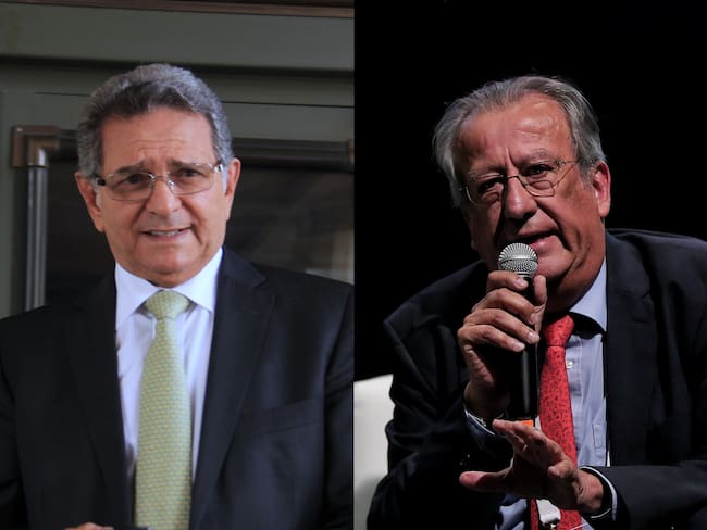 Julio Manzur (izquierda) y Juan Mayr, exministro de Ambiente (derecha). Fotos: Colprensa.