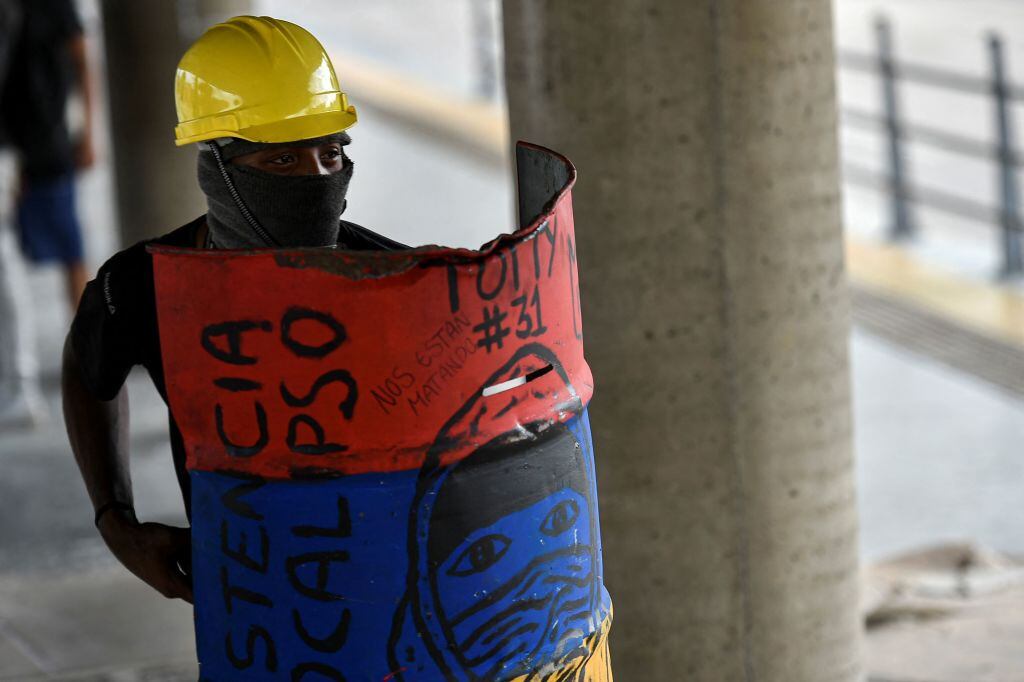 Protestas en Cali. (Foto: Luis Robayo / AFP via Getty Images)