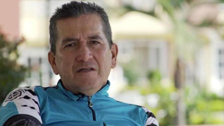 El Ciclista colombiano, Luis Herrera. Foto: RPTV