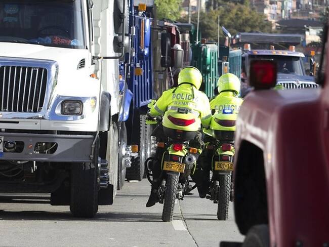 Paro camionero. Foto: Colprensa